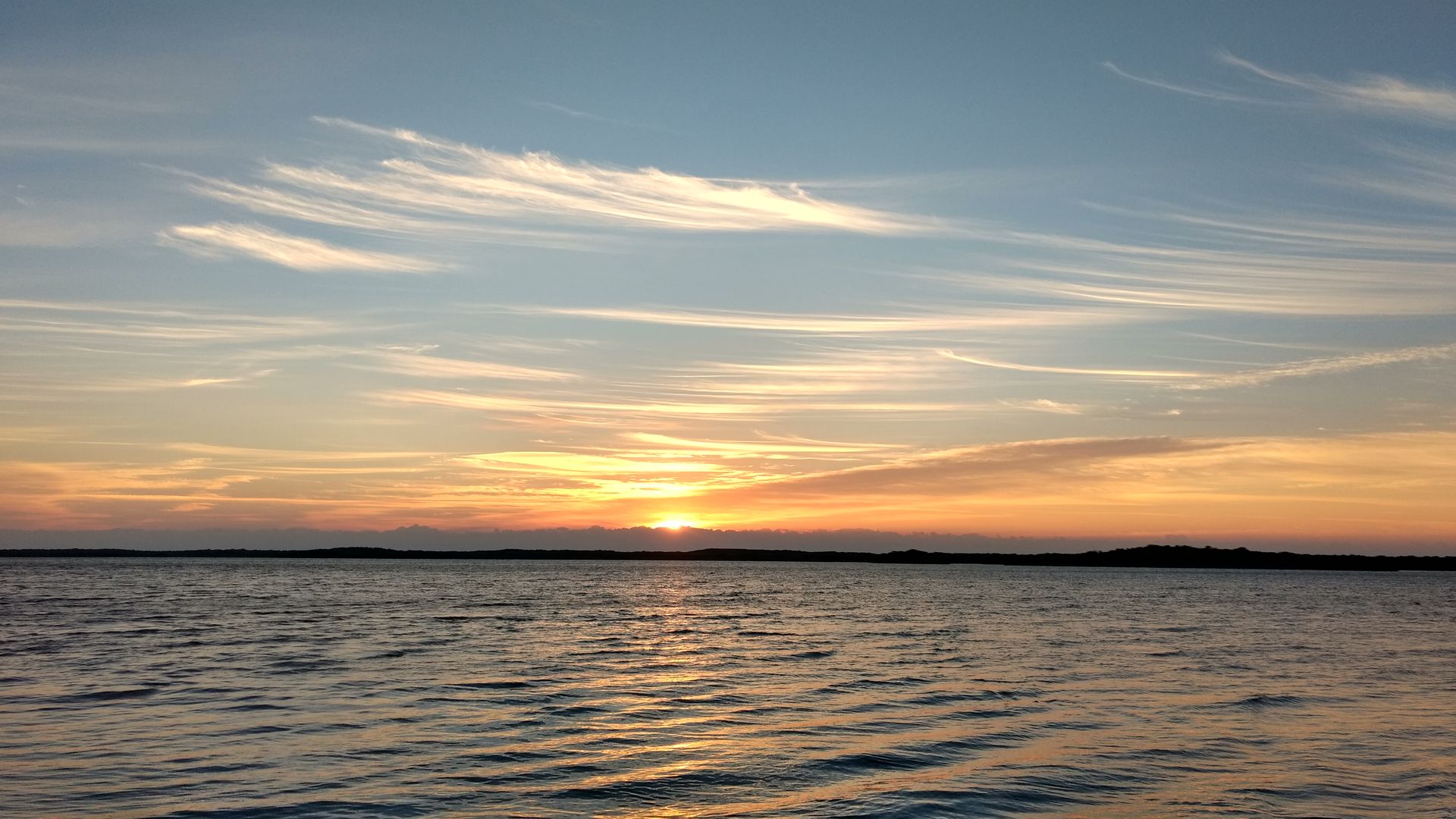 Sunrise on Largo Sound, March 16, 2017